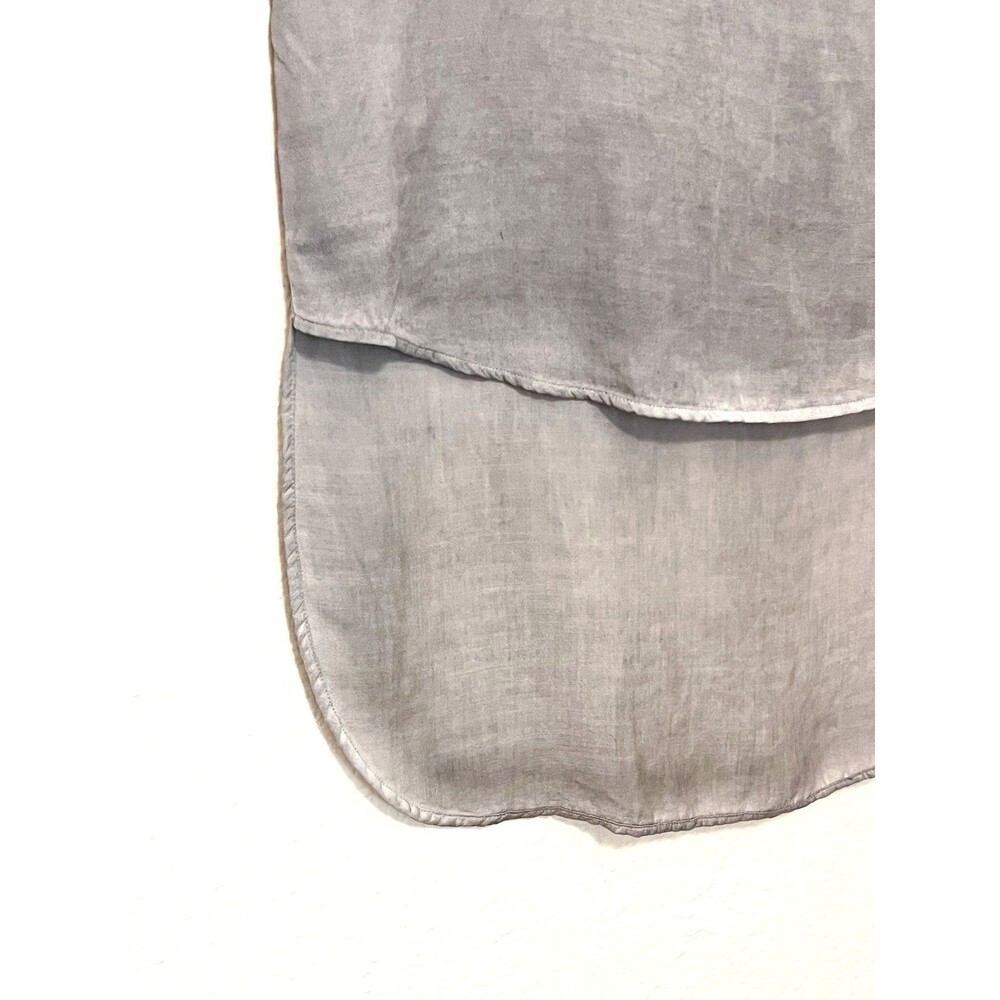 Anthropologie CLOTH & STONE Gray Stonewash Sleeveless Hi-Lo Tunic Tank Dress XS - Picture 6 of 9